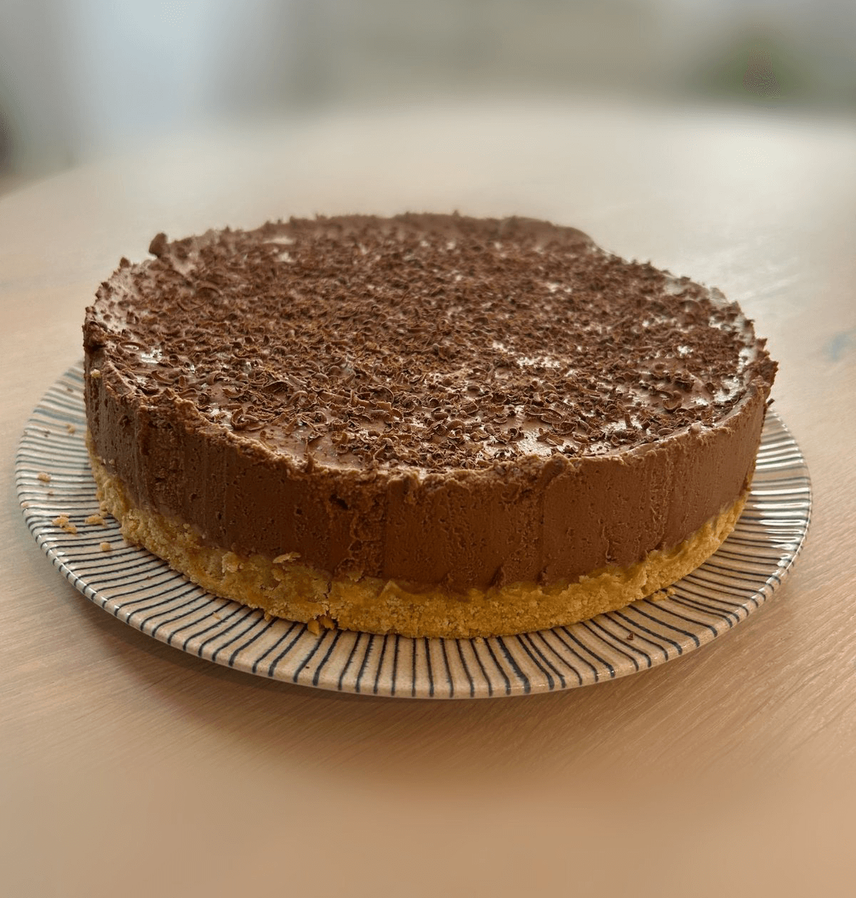 Nekeptas šokoladinis maskarponės tortas